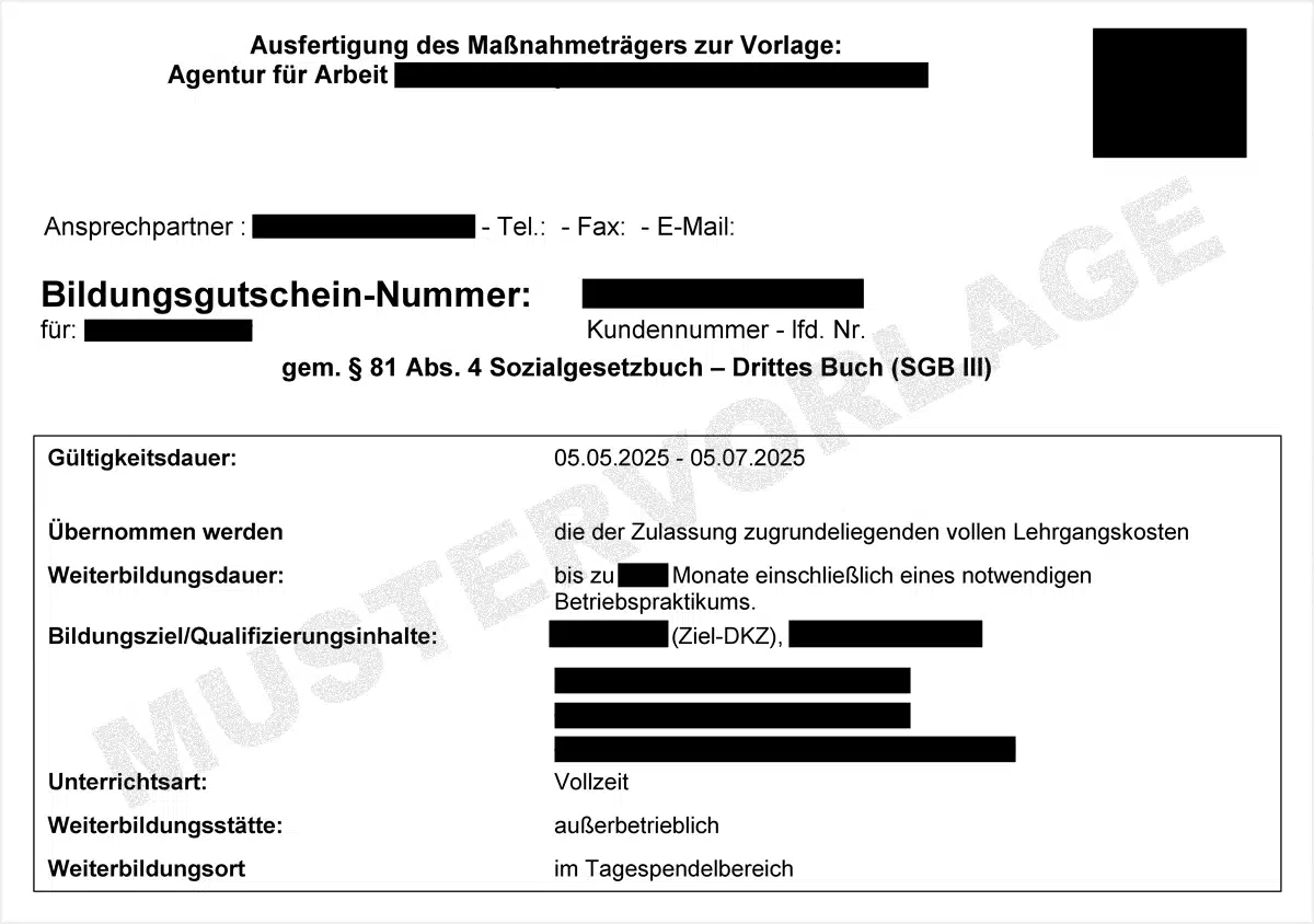 Der Bildungsgutschein